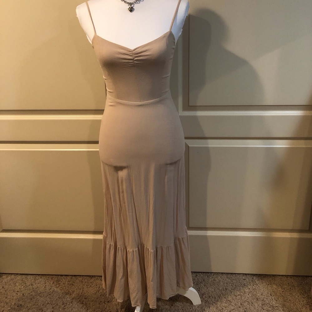 Reformation Blush Maxi Dress with Spaghetti Straps